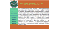 Desktop Screenshot of marathwadamathsociety.org